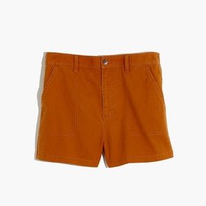 Madewell camp shorts- burnt sienna